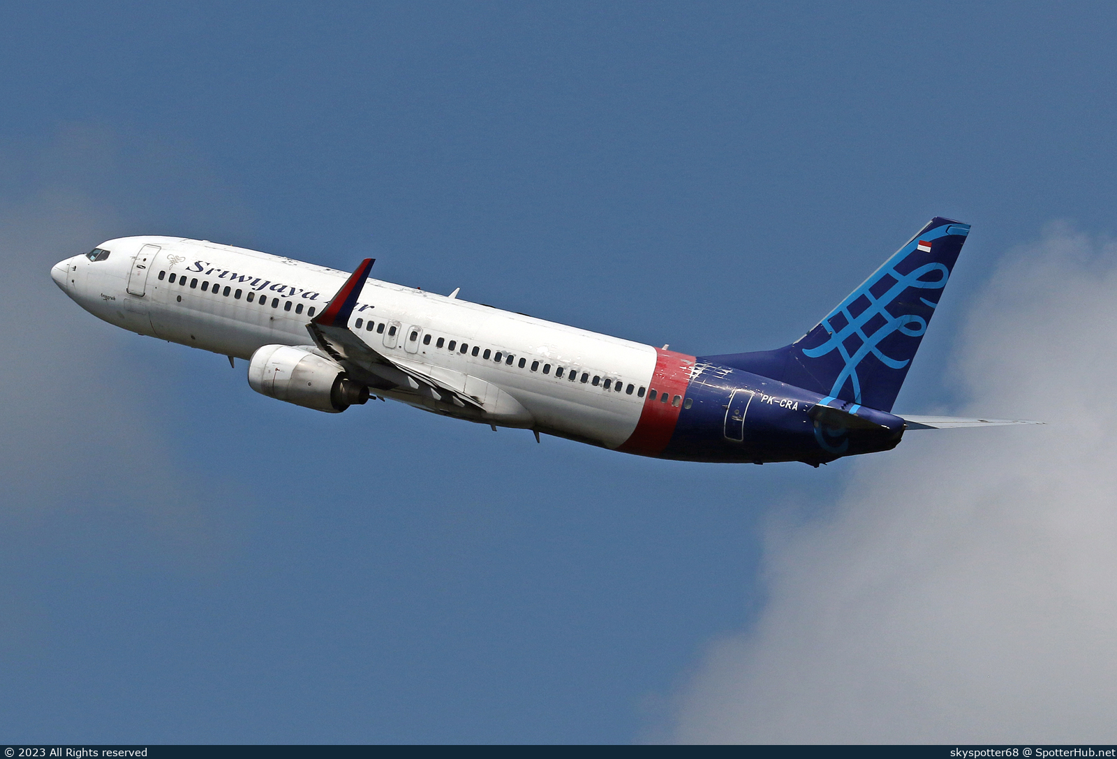 Photo of PK-CRA - Boeing 737-86N operated by Sriwijaya Air