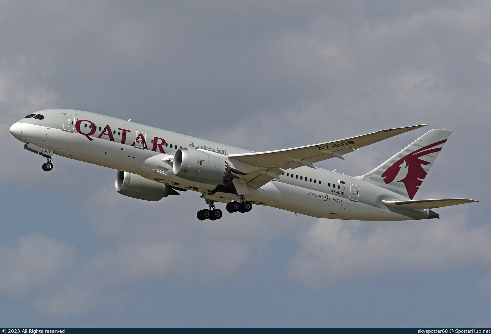 Photo of A7-BDB - Boeing 787-8 Dreamliner operated by Qatar Airways