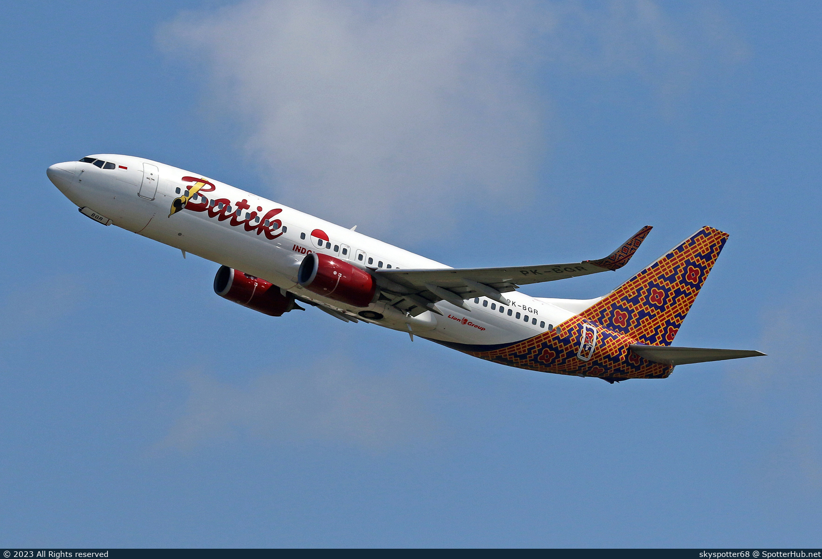 Photo of PK-BGR - Boeing 737-86N operated by Batik Air