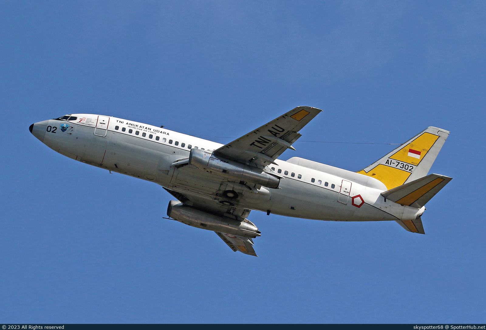 Photo of AI-7302 - Boeing 737-2X9(Adv) Surveiller operated by Indonesian Air Force