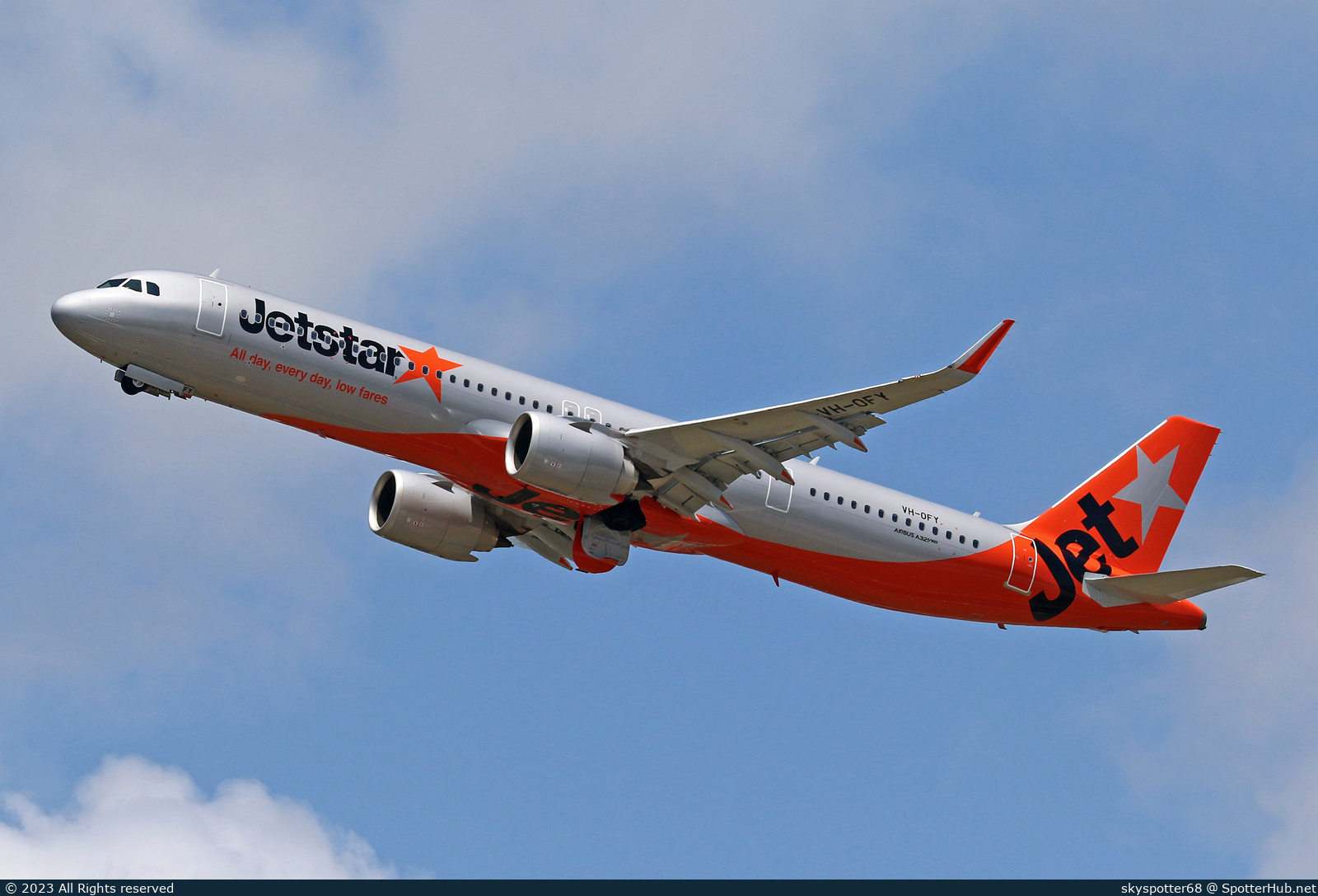 Photo of VH-OFY - Airbus A321-251NX operated by Jetstar Airways