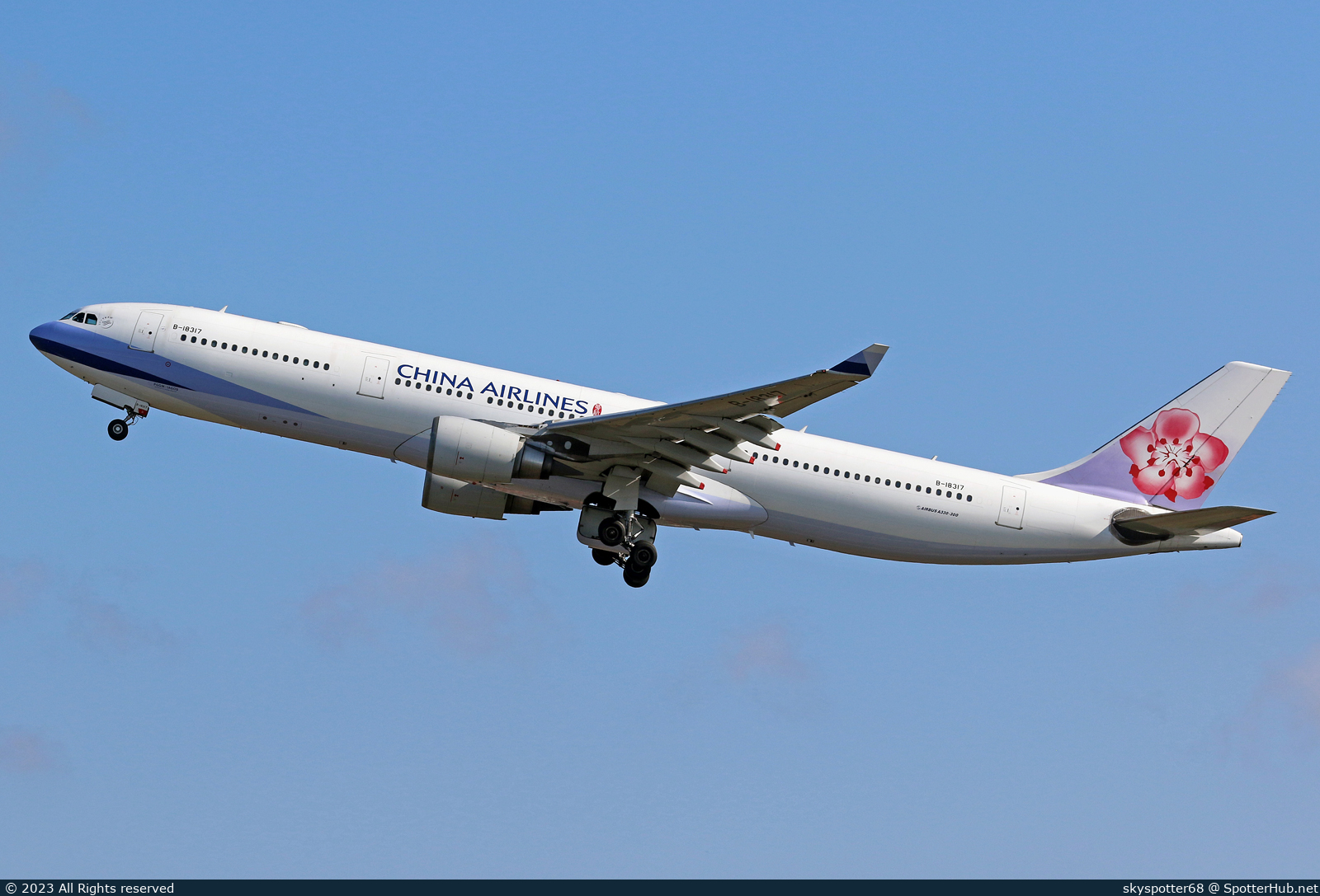 Photo of B-18317 - Airbus A330-302 operated by China Airlines