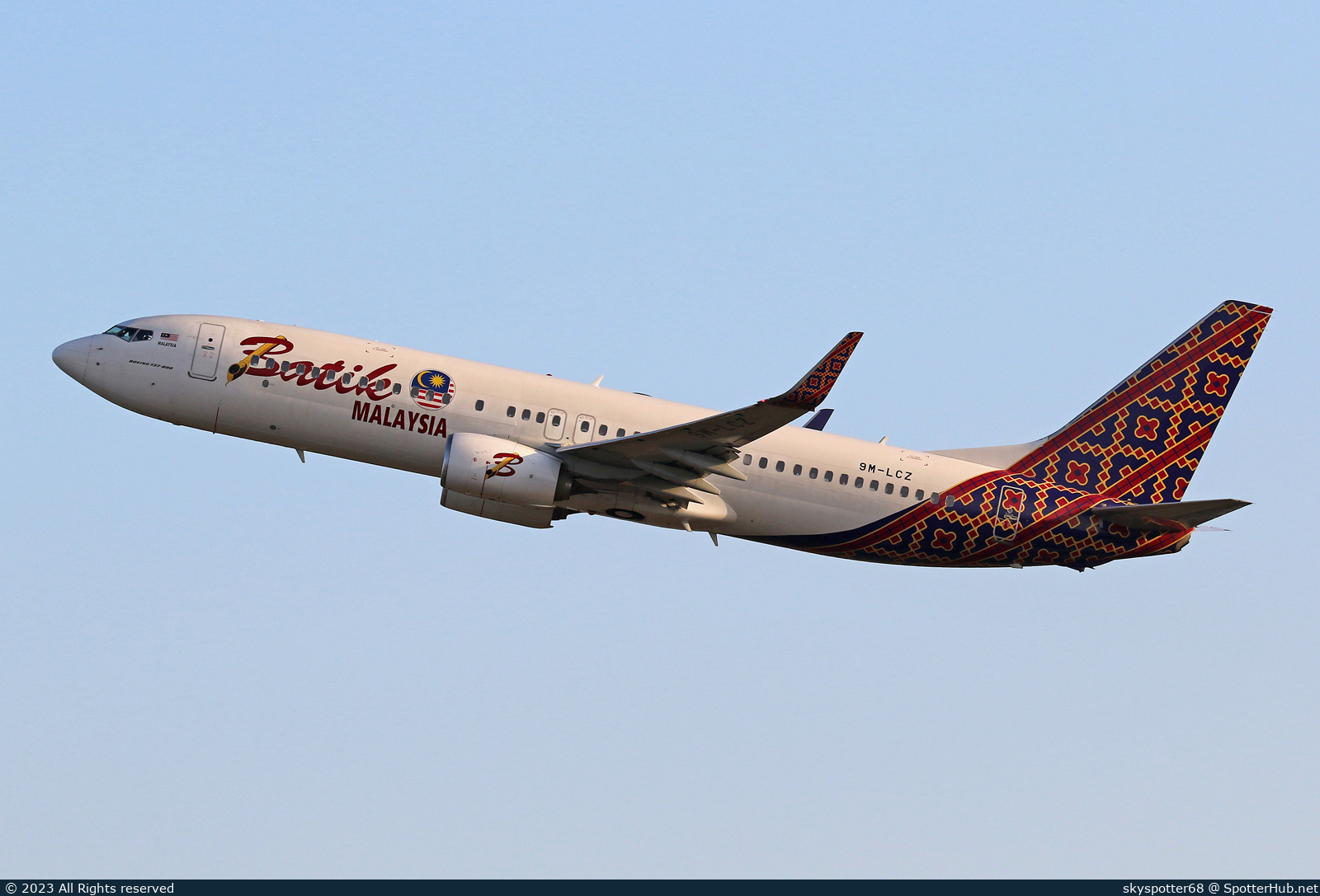 Photo of 9M-LCZ - Boeing 737-8U3 operated by Batik Air Malaysia