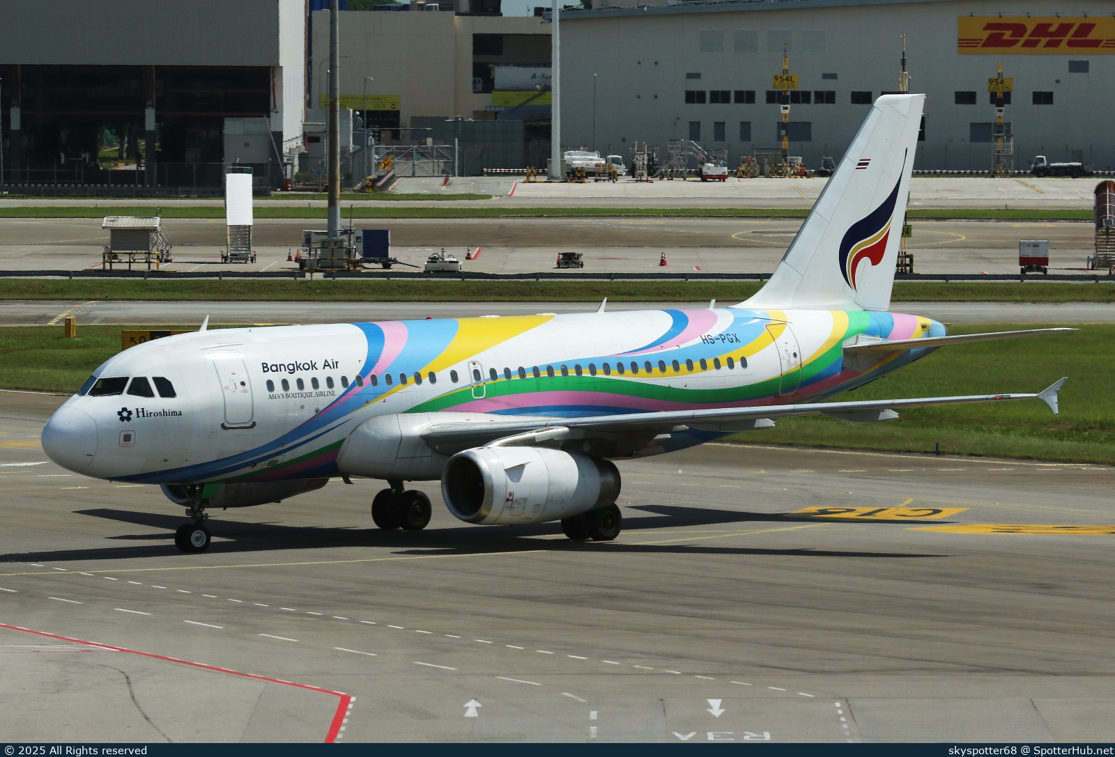 Photo of HS-PGX - Airbus A319-132 operated by Bangkok Airways