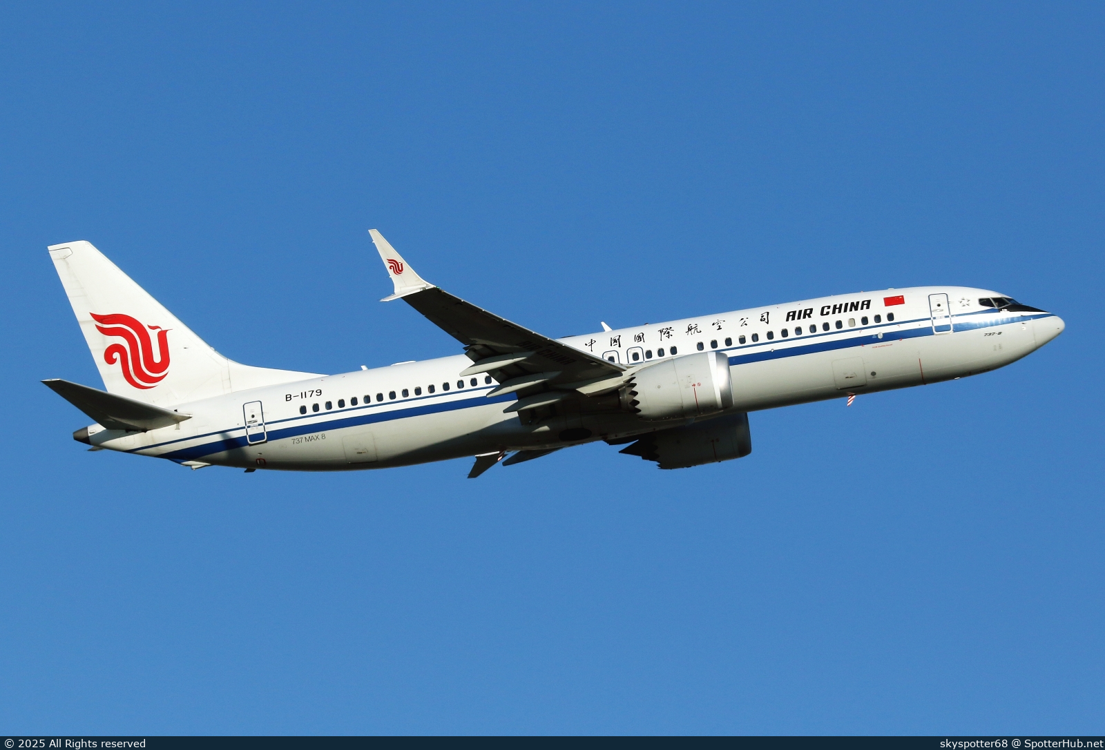 Photo of B-1179 - Boeing 737 MAX 8 operated by Air China