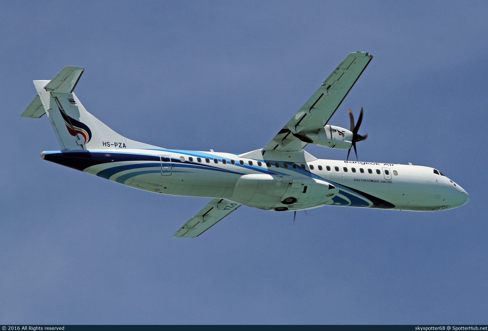 Photo of HS-PZA - ATR 72-600 operated by Bangkok Airways