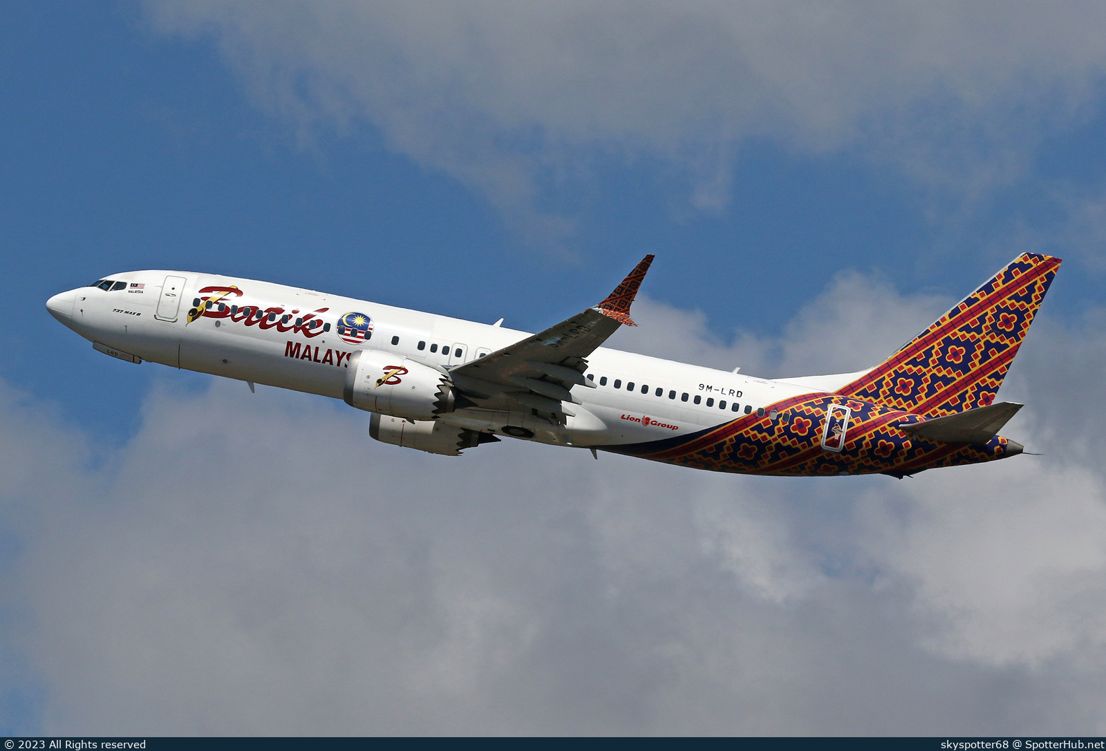 Photo of 9M-LRD - Boeing 737 MAX 8 operated by Batik Air Malaysia