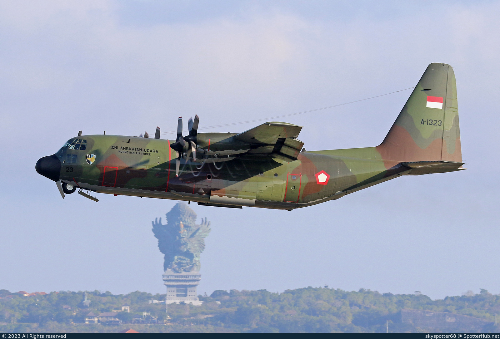 Photo of A-1323 - Lockheed C-130H Hercules operated by Indonesian Air Force