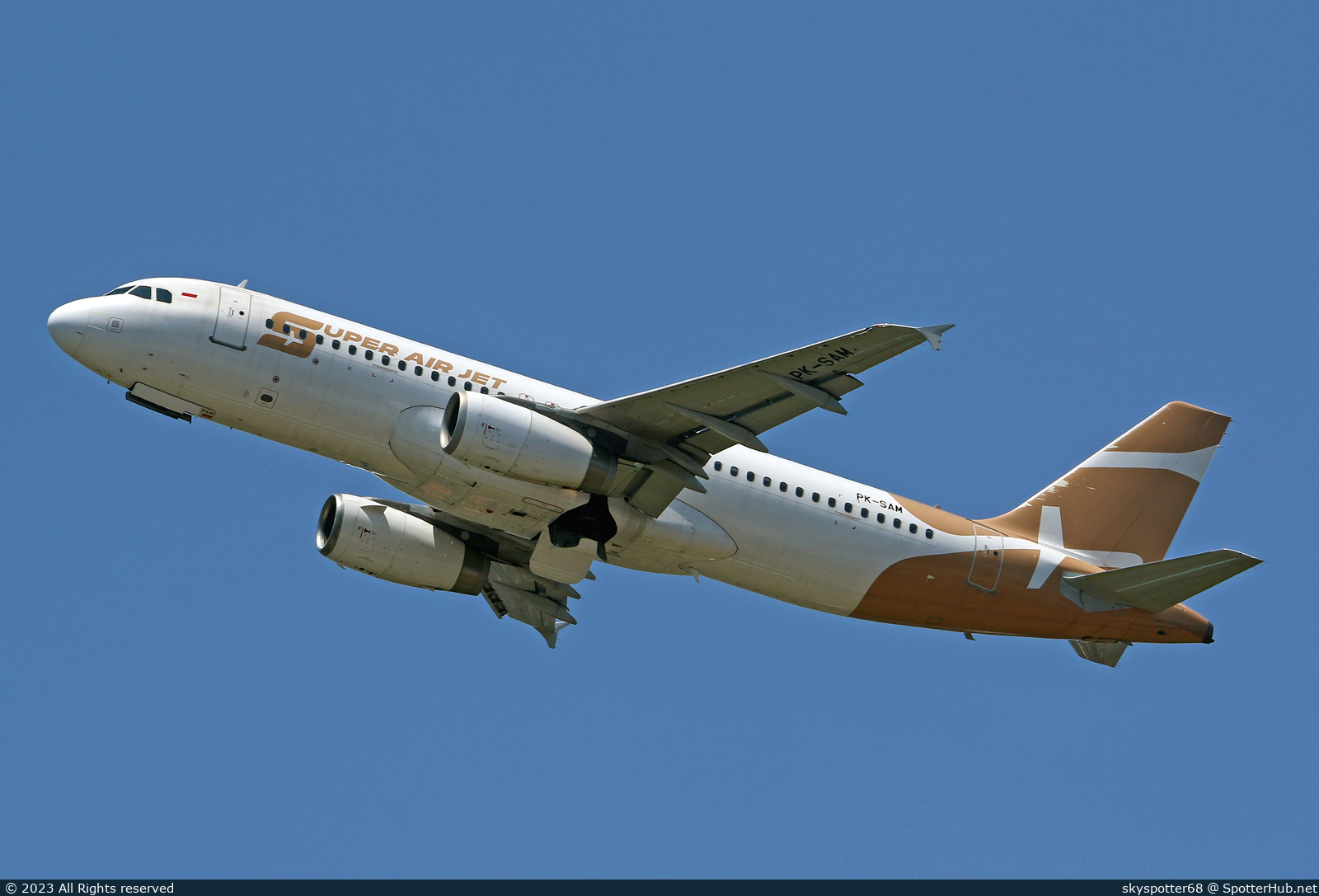 Photo of PK-SAM - Airbus A320-232 operated by Super Air Jet