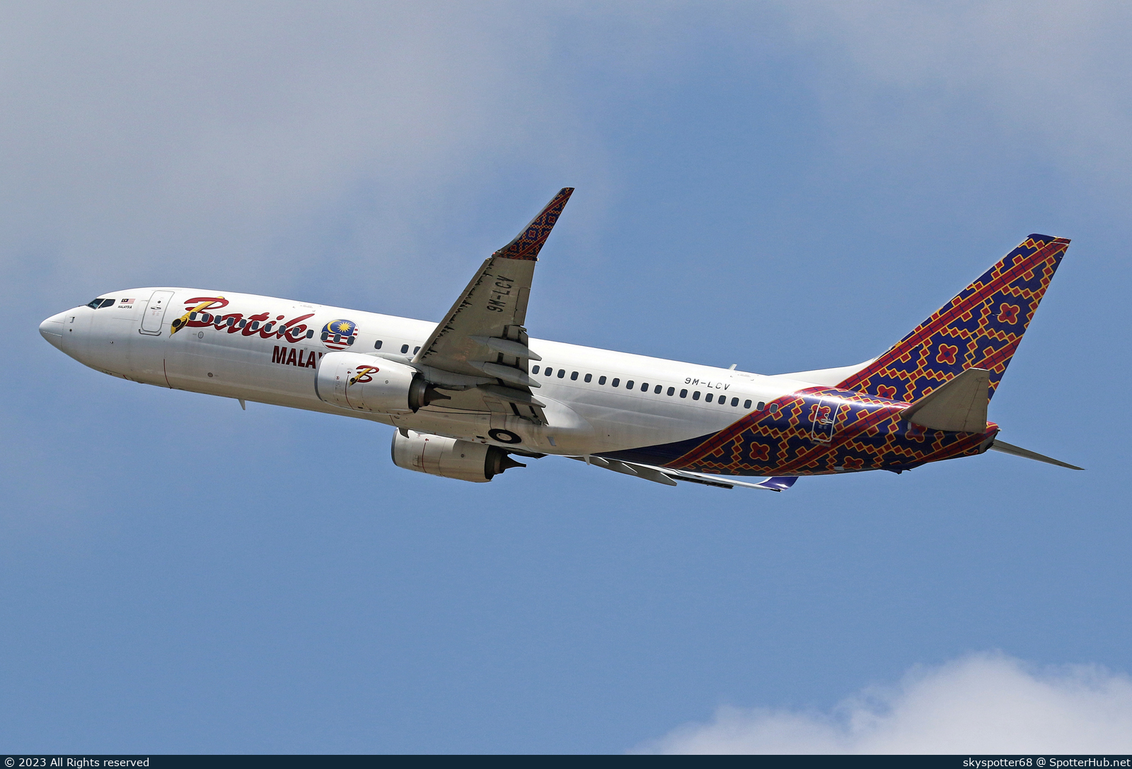 Photo of 9M-LCV - Boeing 737-8U3 operated by Batik Air Malaysia