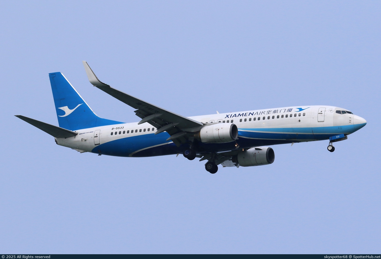 Photo of B-5533 - Boeing 737-85C operated by Xiamen Airlines