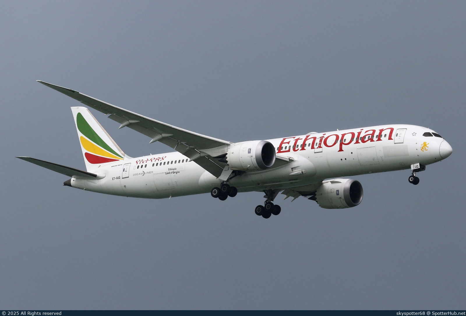 Photo of ET-AUQ - Boeing 787-9 Dreamliner operated by Ethiopian Airlines