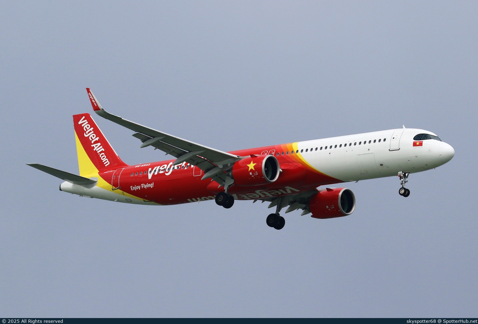 Photo of VN-A543 - Airbus A321-271NX operated by VietJet Air