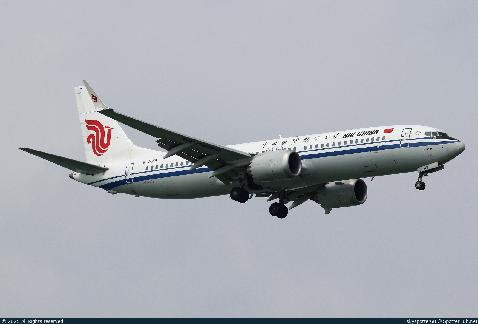 Photo of B-1179 - Boeing 737 MAX 8 operated by Air China