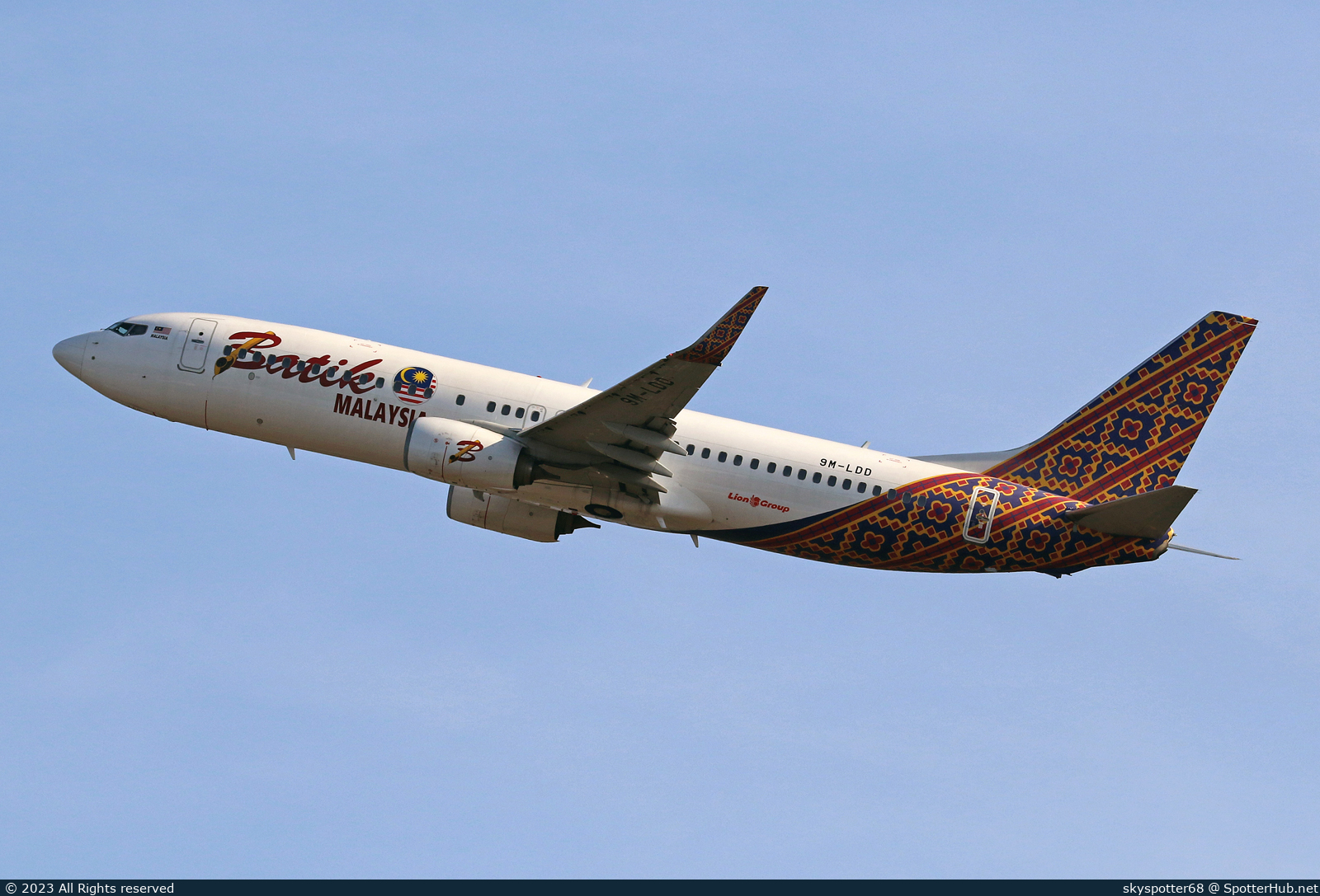 Photo of 9M-LDD - Boeing 737-8GP operated by Batik Air Malaysia
