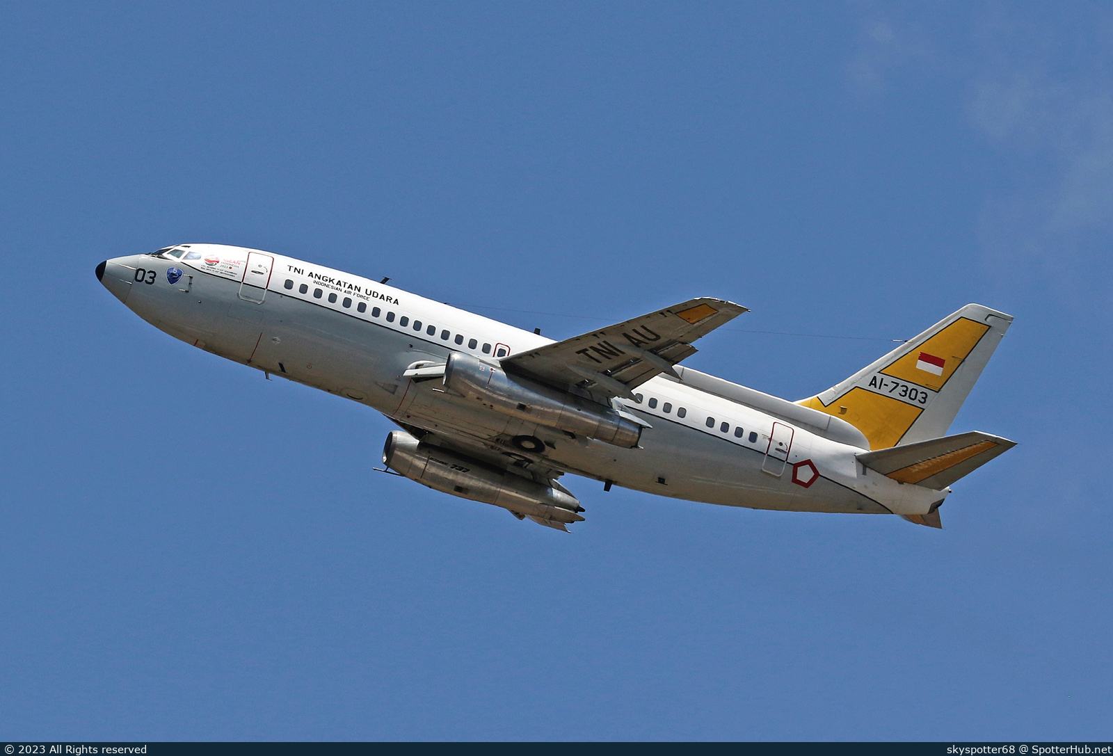 Photo of AI-7303 - Boeing 737-2X9(Adv) Surveiller operated by Indonesian Air Force
