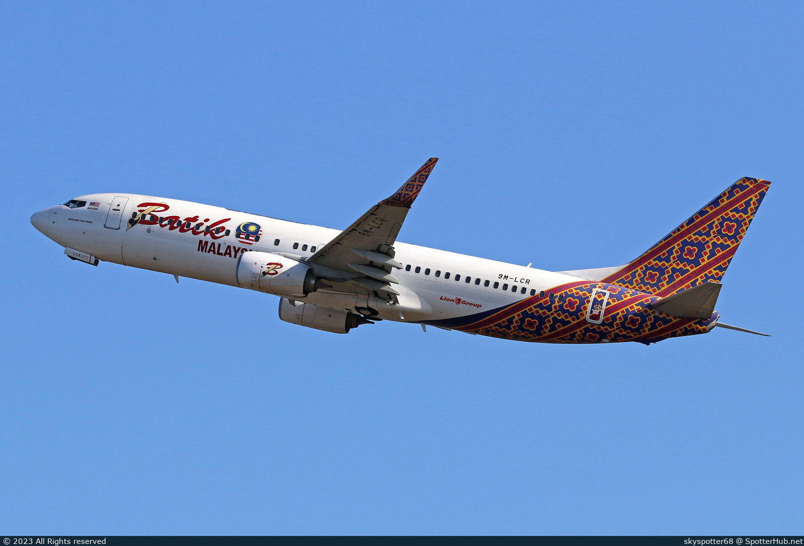 Photo of 9M-LCR - Boeing 737-8GP operated by Batik Air Malaysia