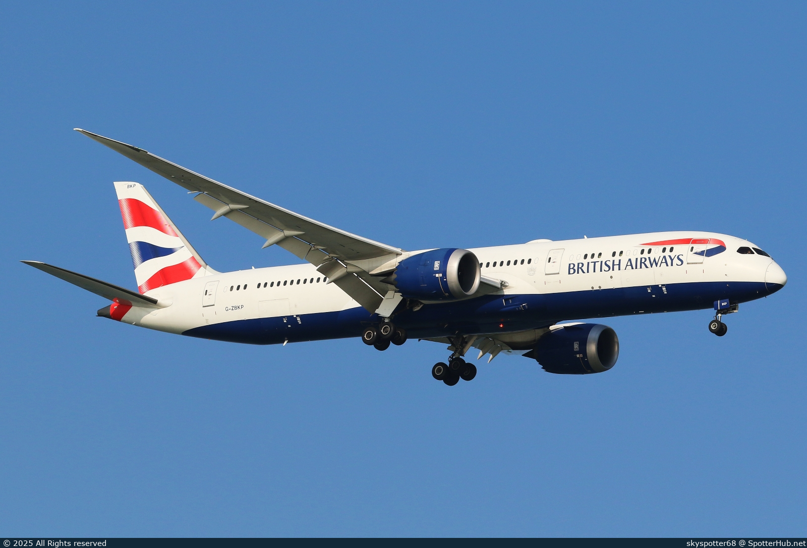 Photo of G-ZBKP - Boeing 787-9 Dreamliner operated by British Airways