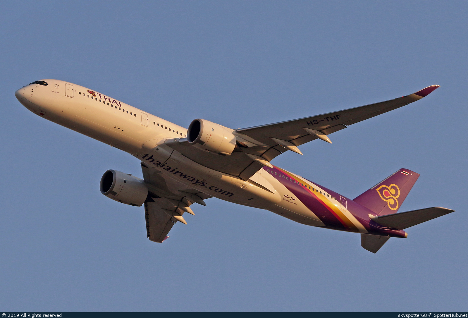 Photo of HS-THF - Airbus A350-941 operated by Thai Airways International