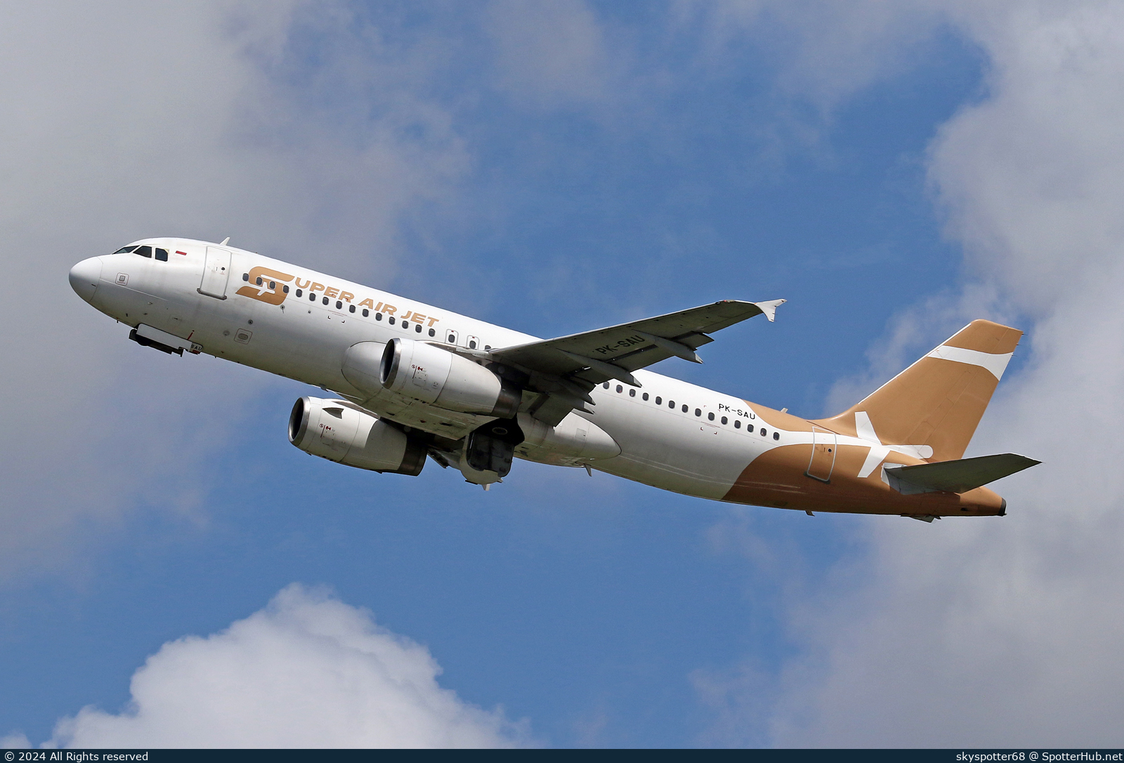 Photo of PK-SAU - Airbus A320-232 operated by Super Air Jet