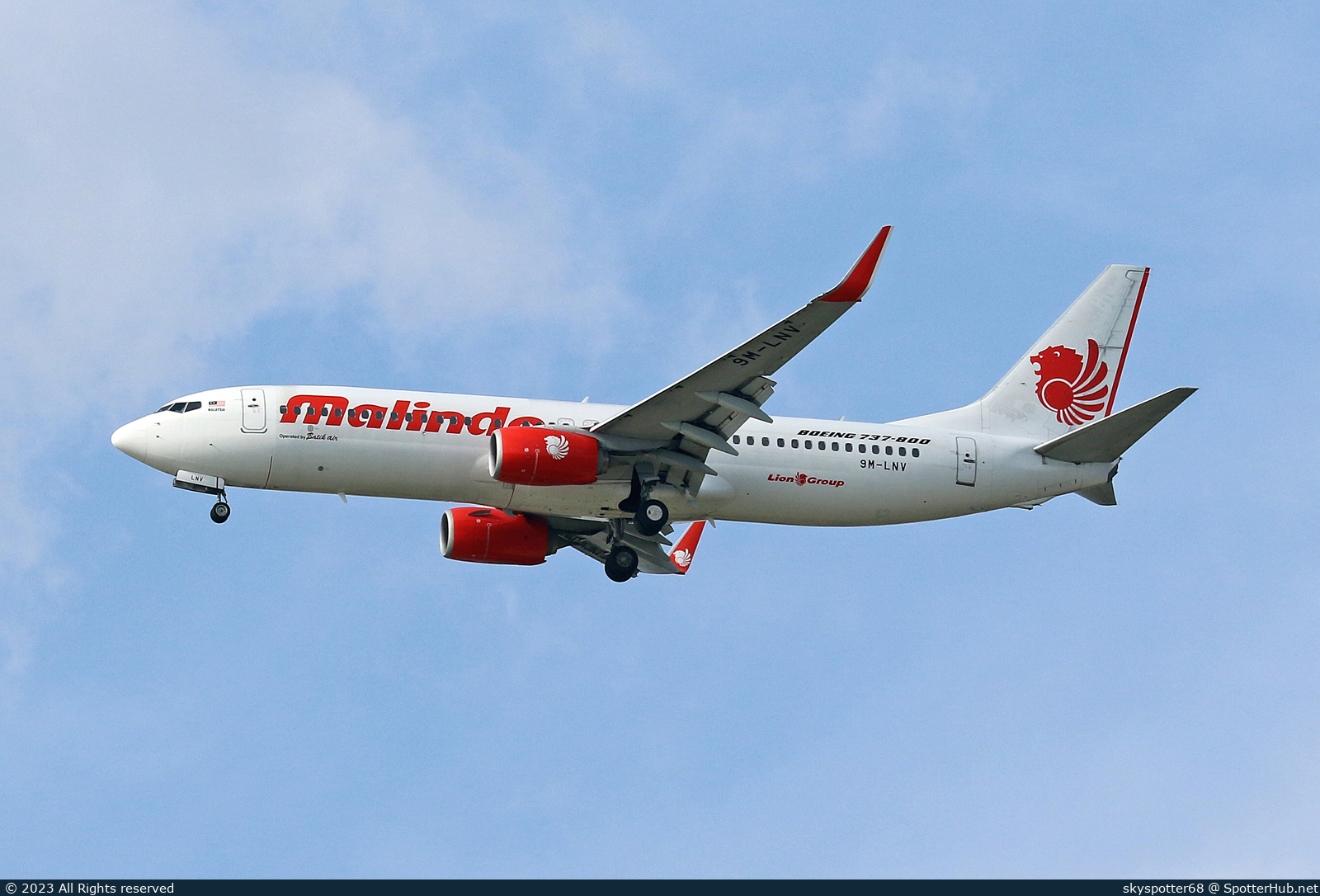 Photo of 9M-LNV - Boeing 737-8GP operated by Malindo Air