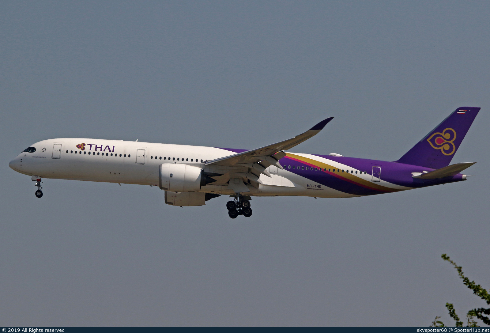 Photo of HS-THD - Airbus A350-941 operated by Thai Airways International