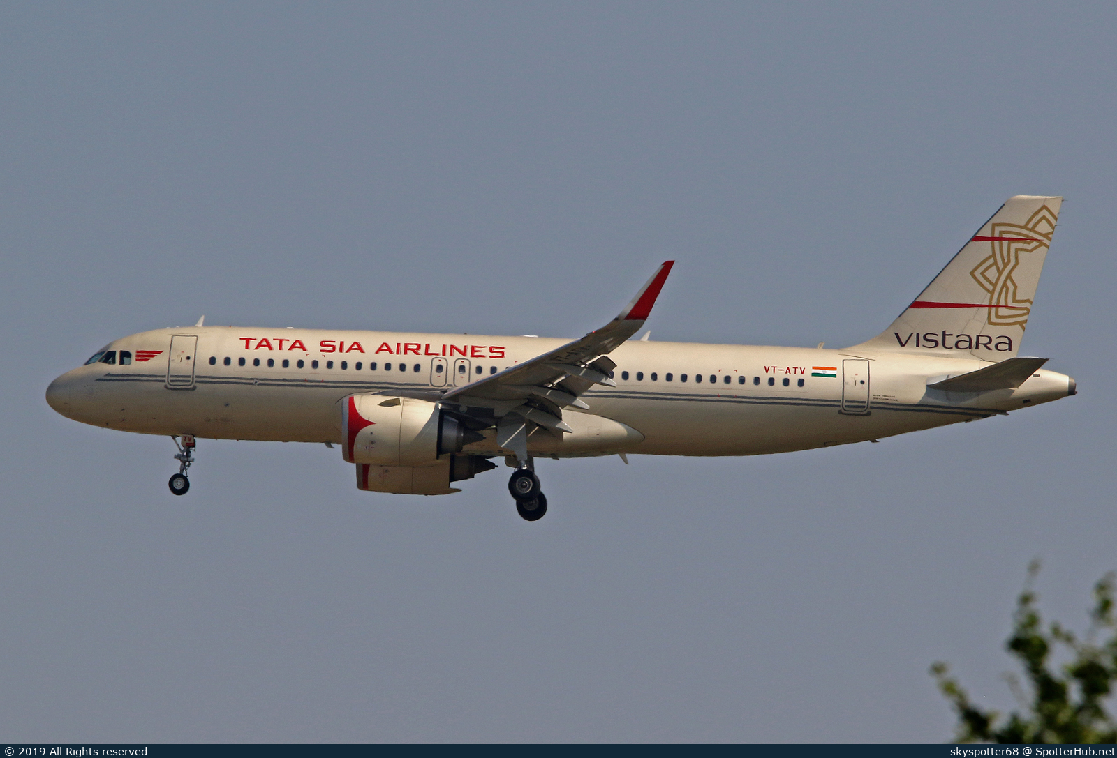 Photo of VT-ATV - Airbus A320-251N operated by Vistara