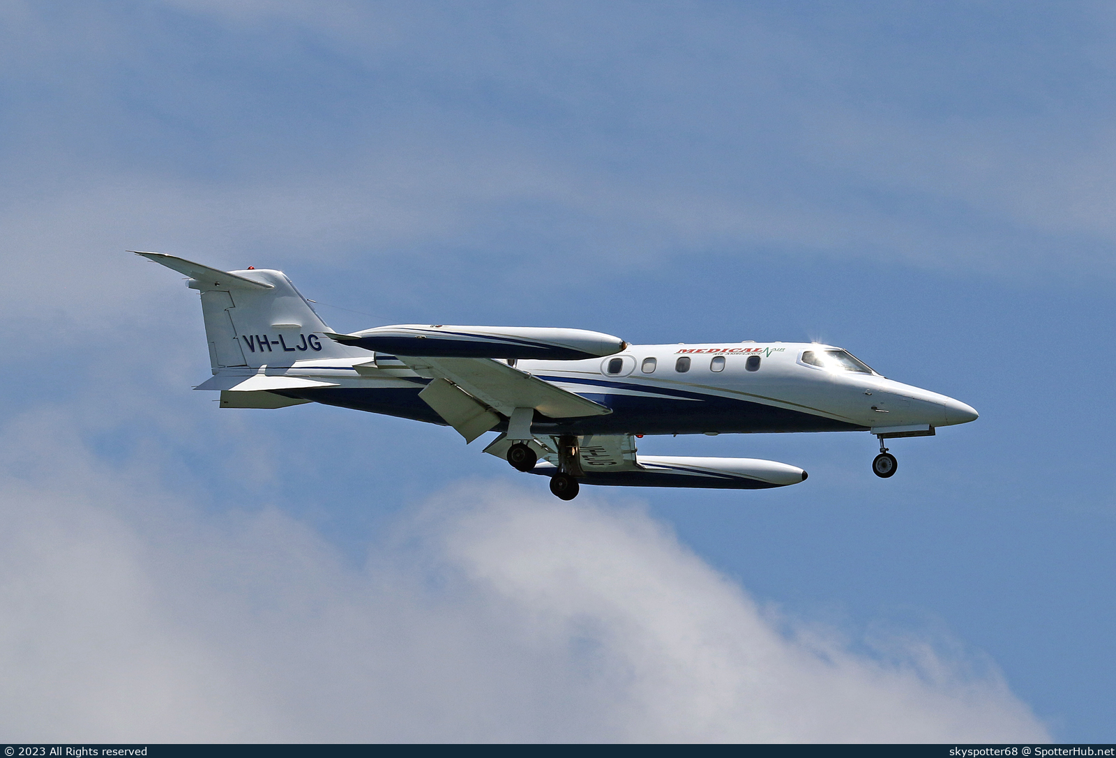 Photo of VH-LJG - Bombardier Learjet 35A operated by Medical Air (opb Aus West Airlines)