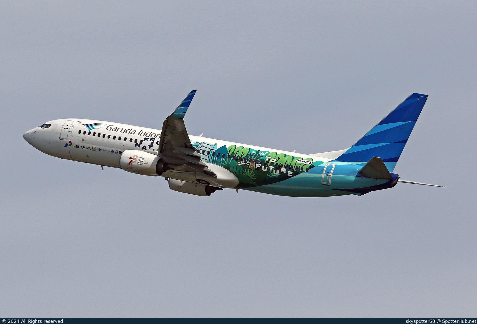 Photo of PK-GFX - Boeing 737-8U3 operated by Garuda Indonesia