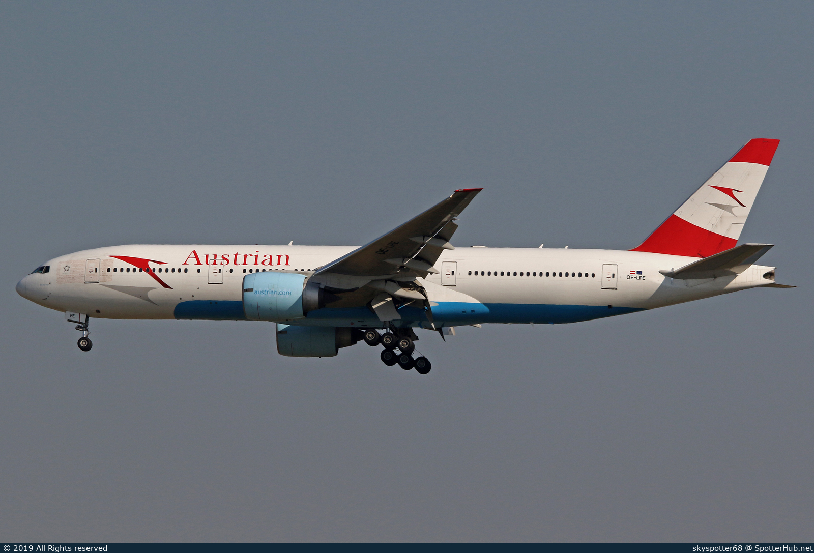 Photo of OE-LPE - Boeing 777-2Q8(ER) operated by Austrian Airlines