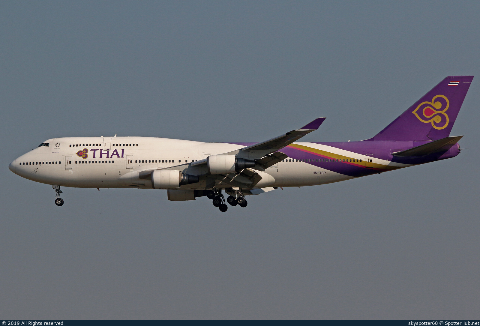 Photo of HS-TGP - Boeing 747-4D7 operated by Thai Airways International