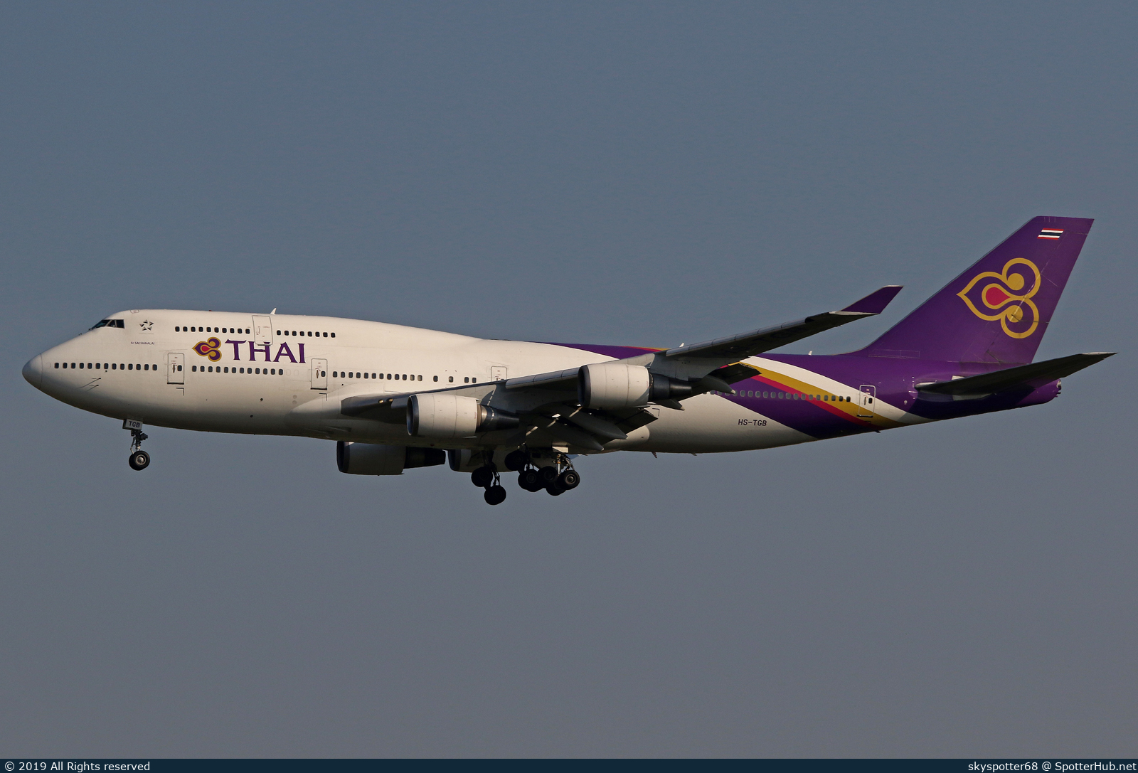 Photo of HS-TGB - Boeing 747-4D7 operated by Thai Airways International