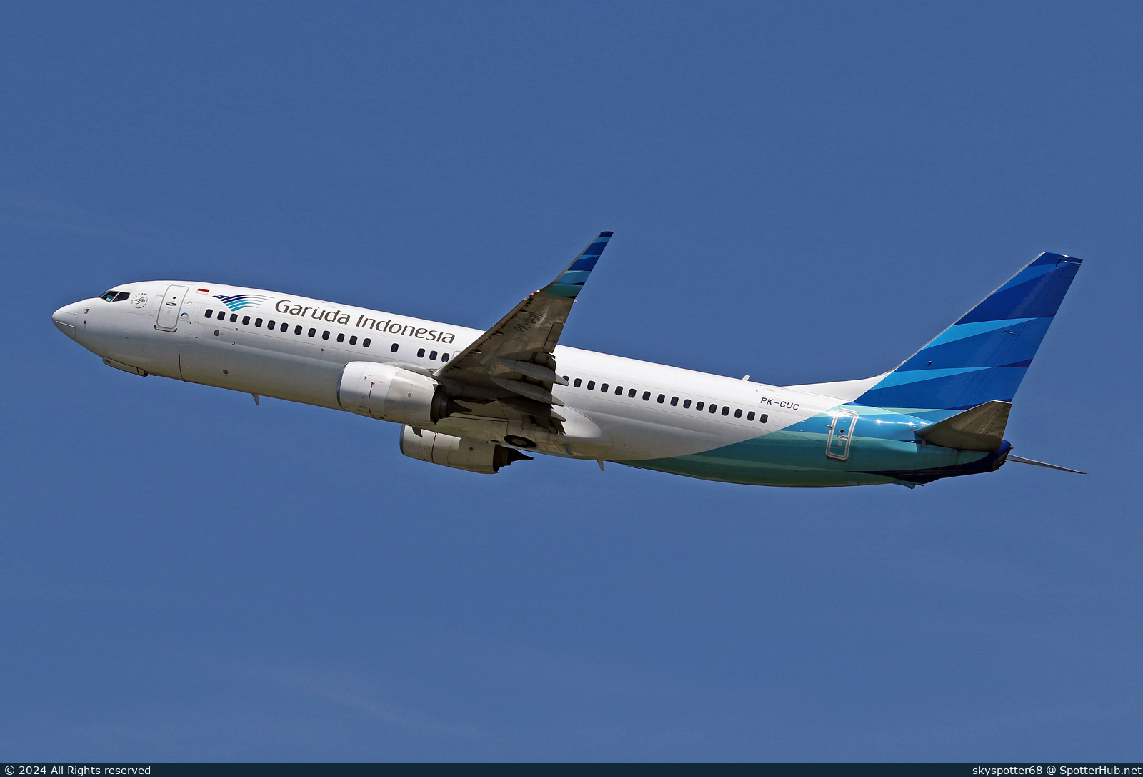 Photo of PK-GUC - Boeing 737-81M operated by Garuda Indonesia