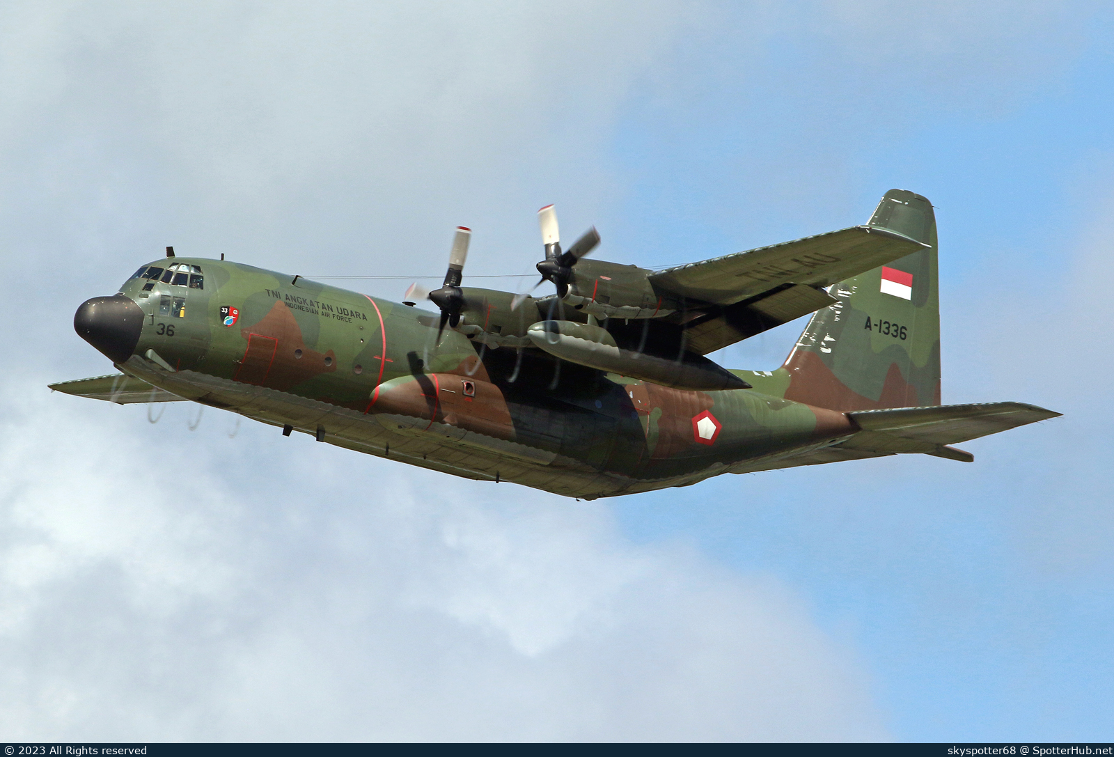 Photo of A-1336 - Lockheed C-130H Hercules operated by Indonesian Air Force