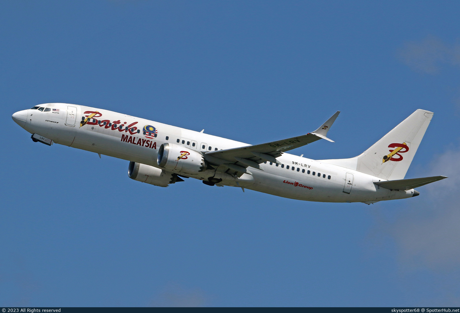 Photo of 9M-LRV - Boeing 737 MAX 8 operated by Batik Air Malaysia