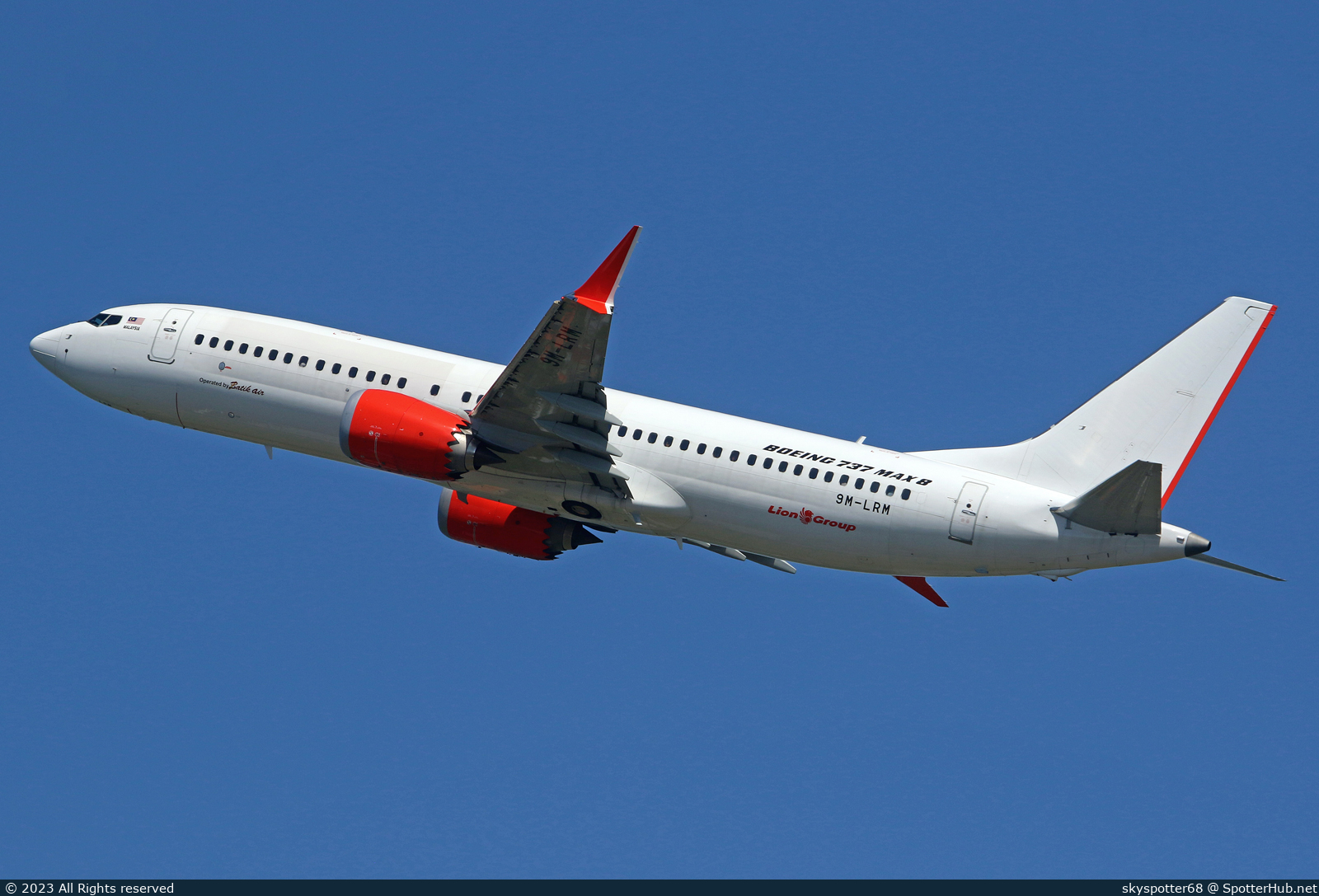 Photo of 9M-LRM - Boeing 737 MAX 8 operated by Batik Air Malaysia
