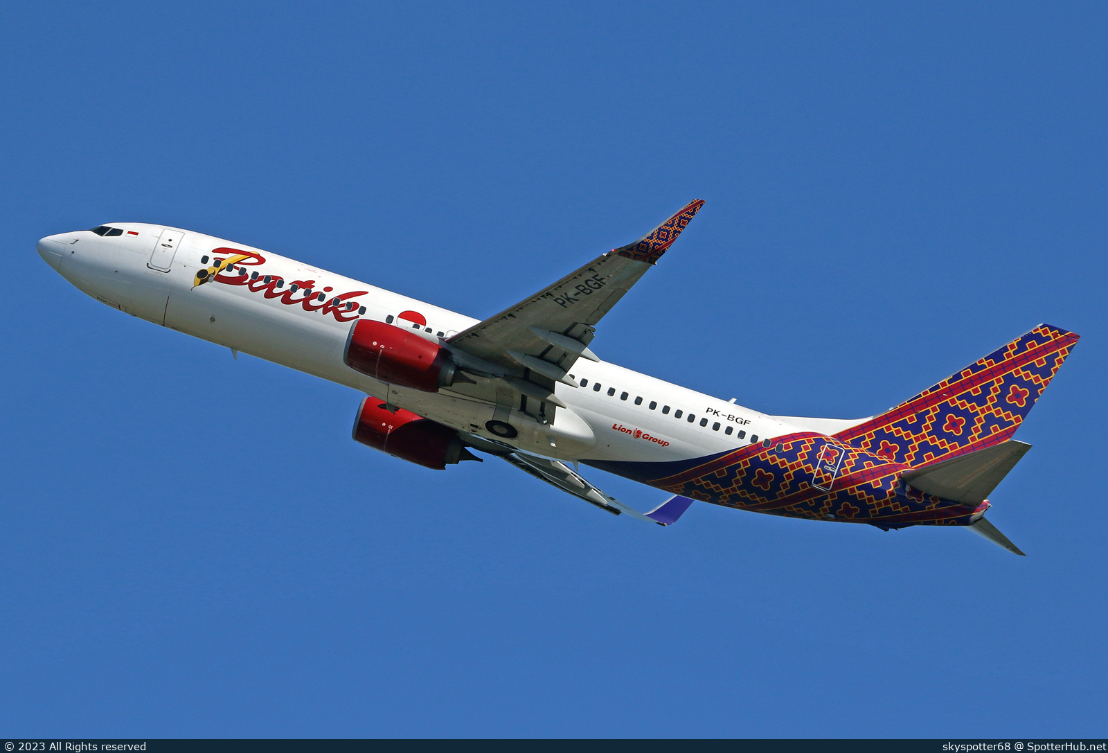 Photo of PK-BGF - Boeing 737-8U3 operated by Batik Air