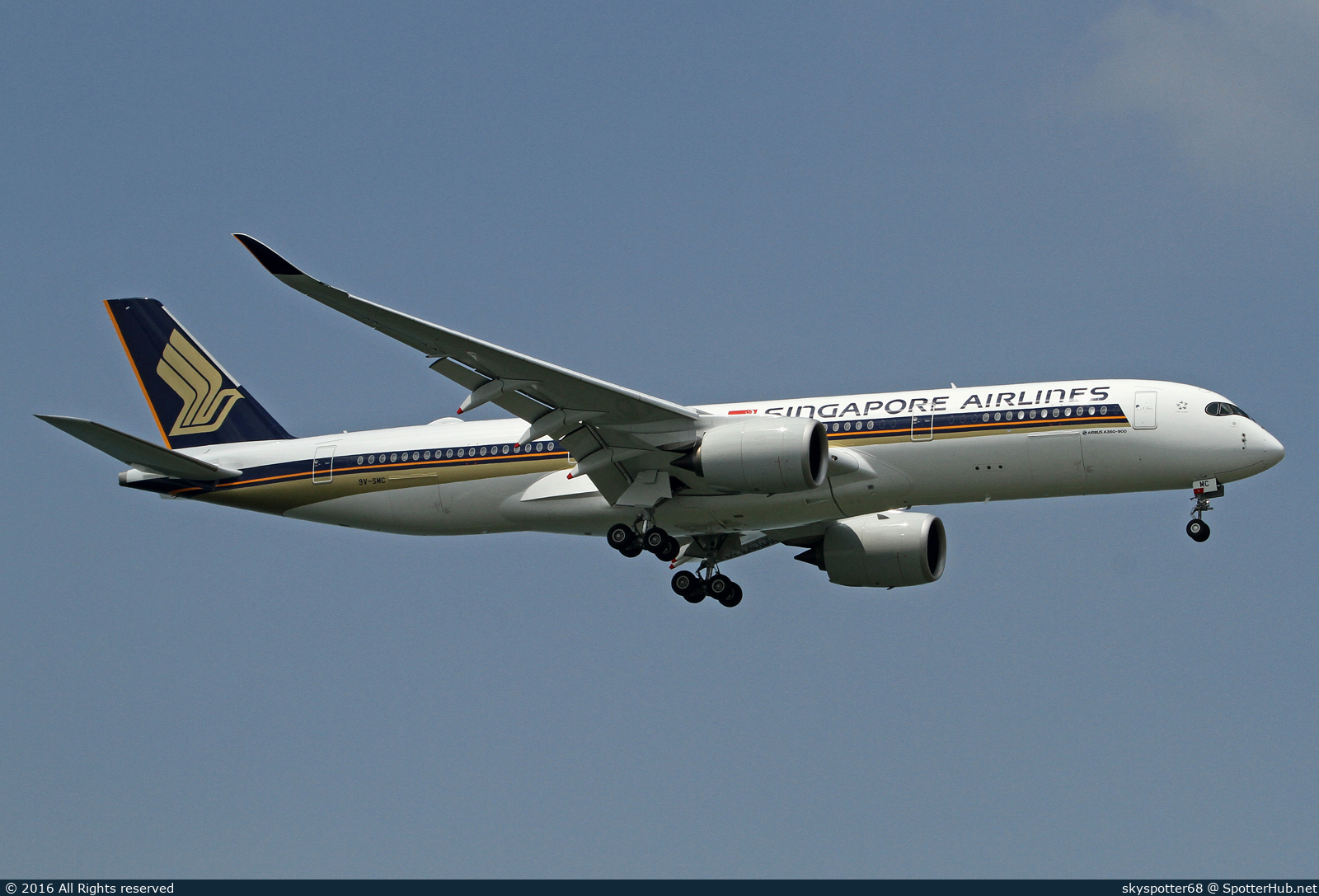 Photo of 9V-SMC - Airbus A350-941 operated by Singapore Airlines