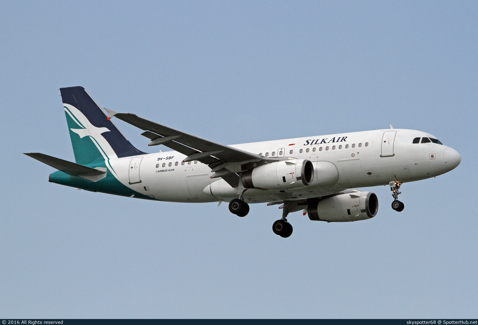 Photo of 9V-SBF - Airbus A319-132 operated by SilkAir