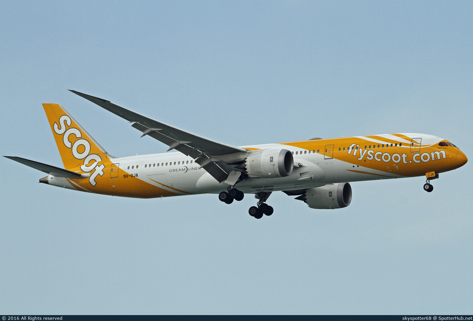 Photo of 9V-OJA - Boeing 787-9 Dreamliner operated by Scoot