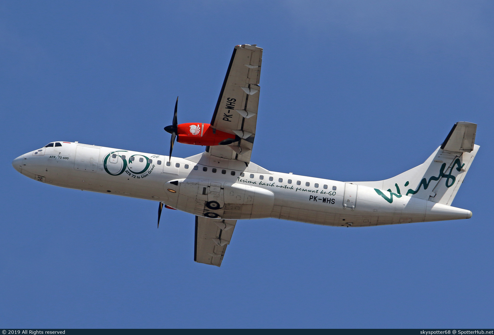 Photo of PK-WHS - ATR 72-600 operated by Wings Air