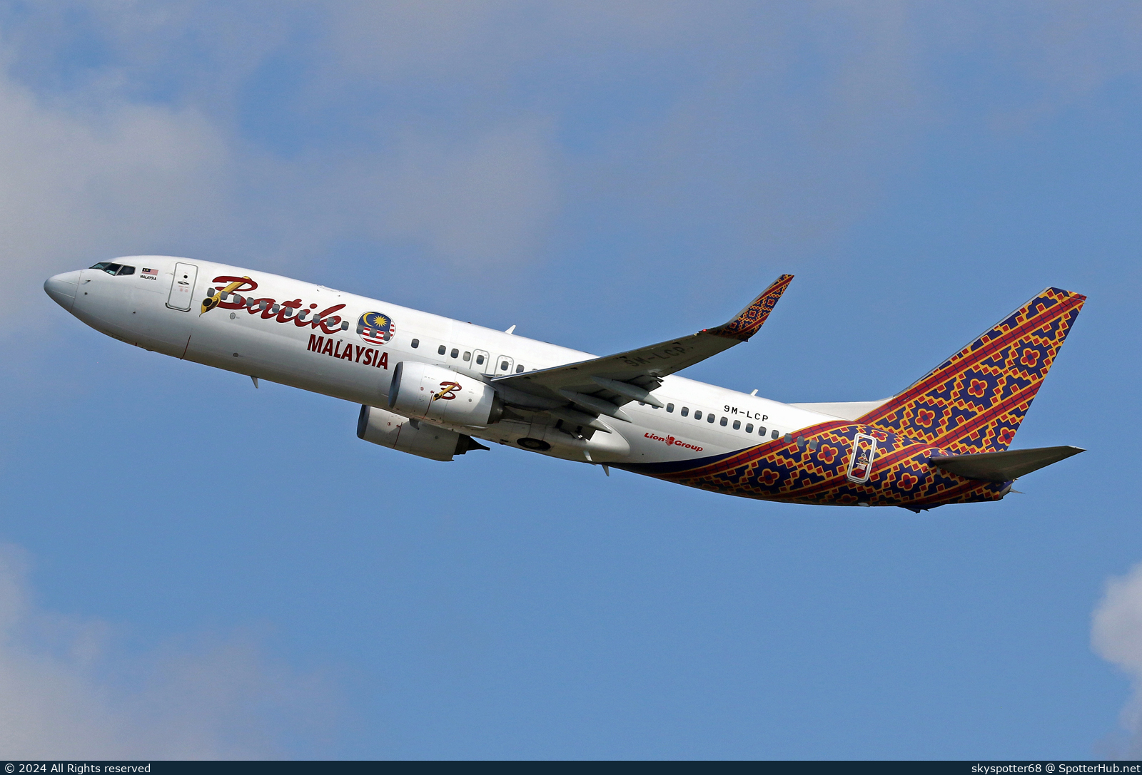 Photo of 9M-LCP - Boeing 737-8GP operated by Batik Air Malaysia
