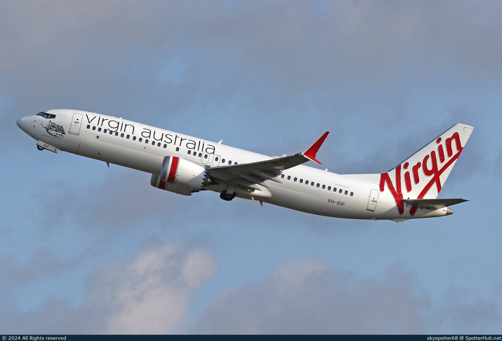 Photo of VH-8IF - Boeing 737 MAX 8 operated by Virgin Australia Airlines
