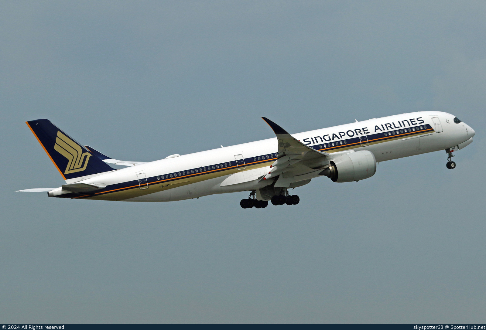Photo of 9V-SMY - Airbus A350-941 operated by Singapore Airlines