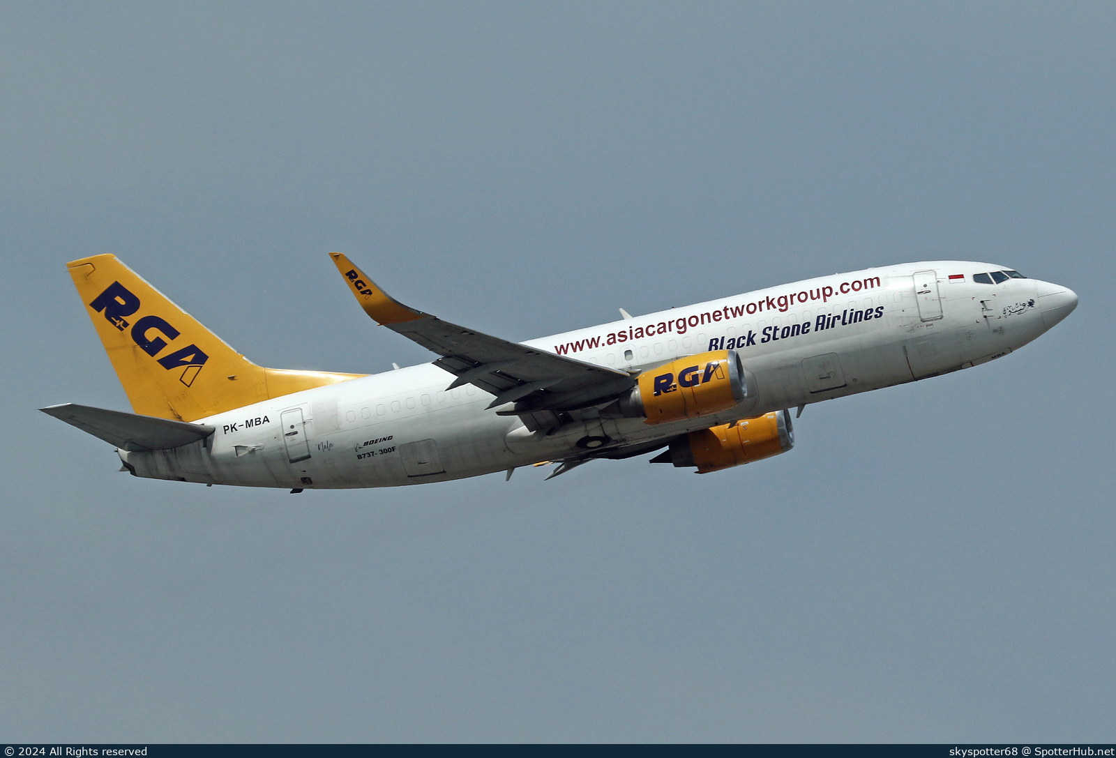 Photo of PK-MBA - Boeing 737-36N(SF) operated by RGA-Black Stone Airlines