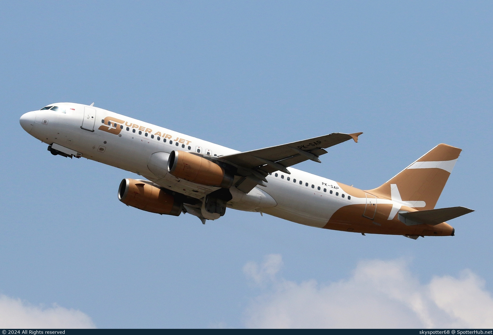 Photo of PK-SAP - Airbus A320-232 operated by Super Air Jet