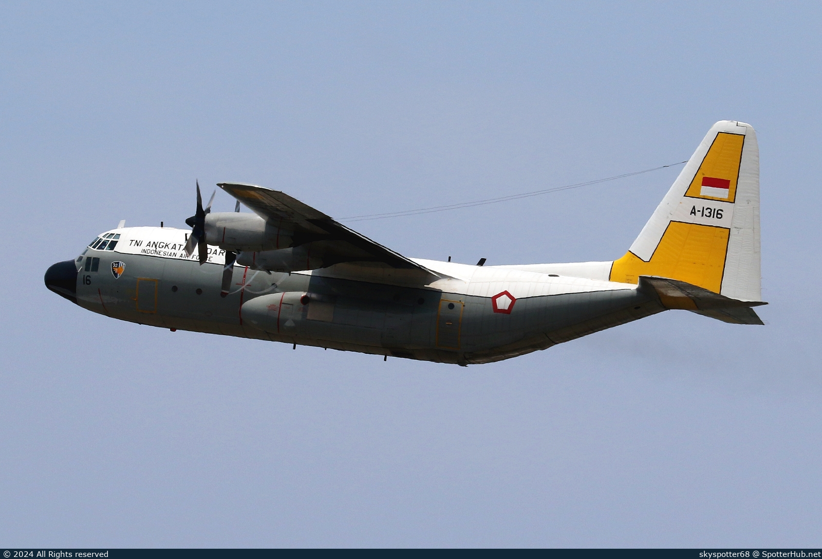 Photo of A-1316 - Lockheed C-130H Hercules operated by Indonesian Air Force
