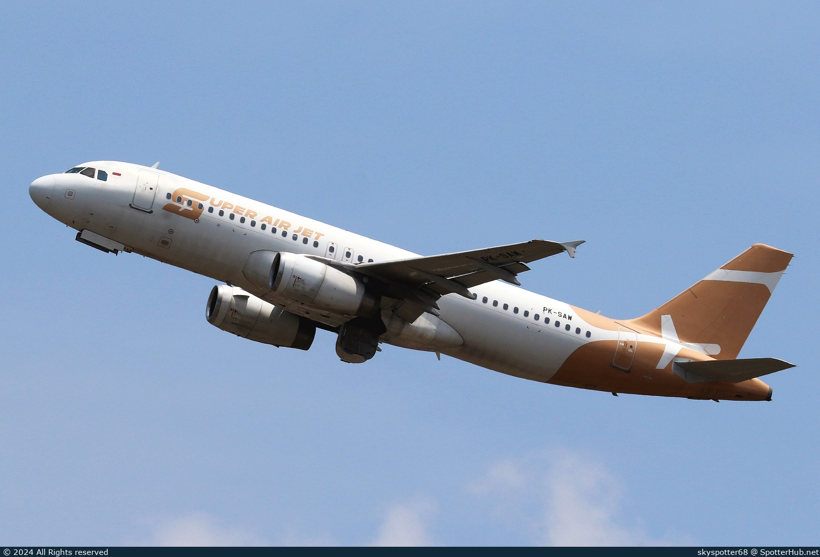 Photo of PK-SAW - Airbus A320-232 operated by Super Air Jet
