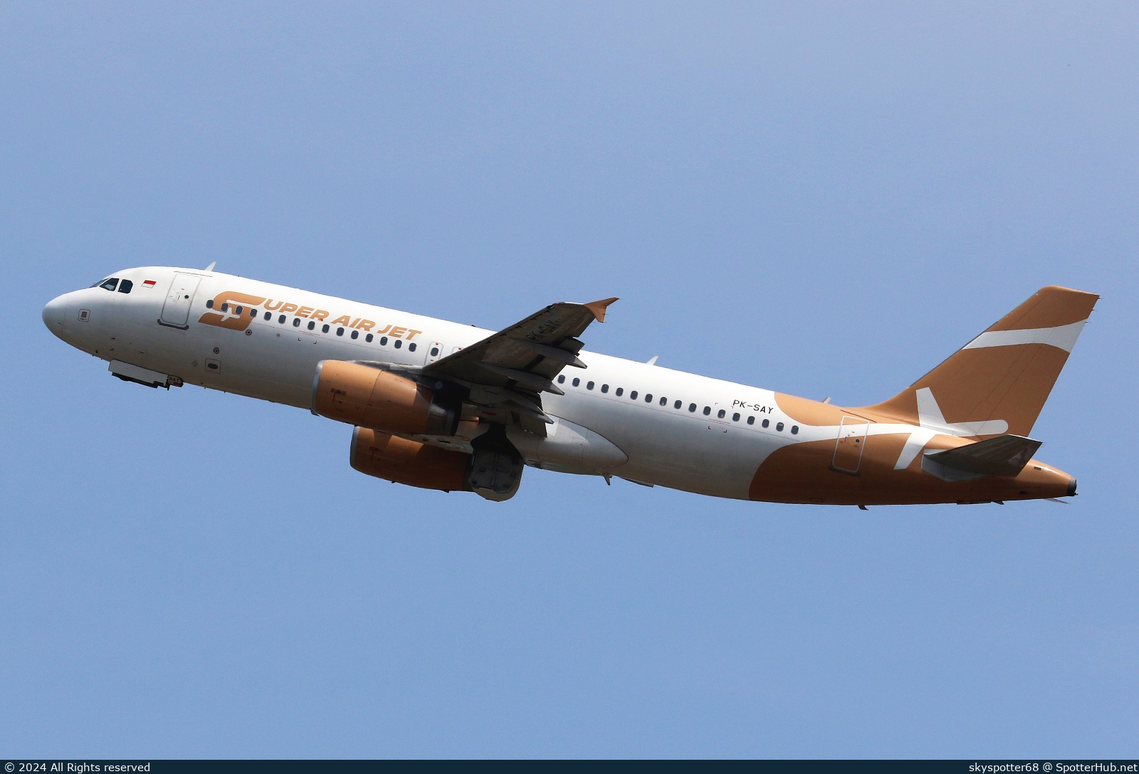 Photo of PK-SAY - Airbus A320-232 operated by Super Air Jet