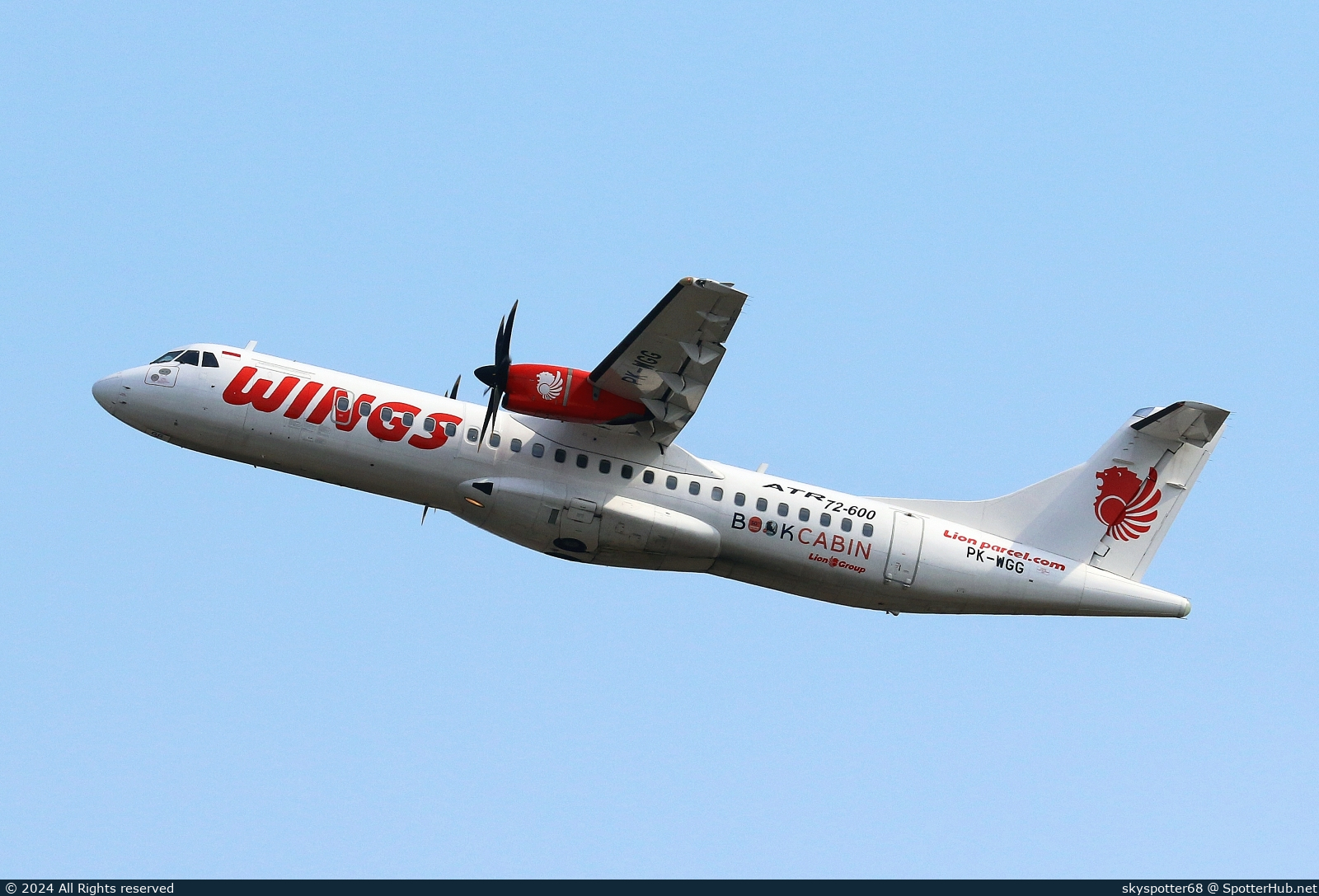 Photo of PK-WGG - ATR 72-600 operated by Wings Air